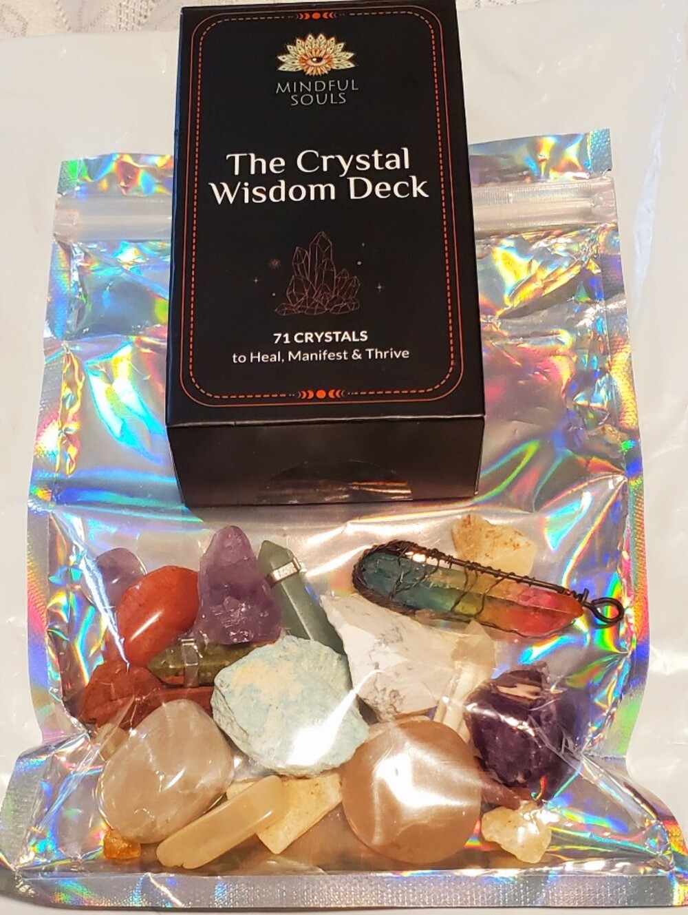The Crystal Wisdom Deck — with Assorted Crystals